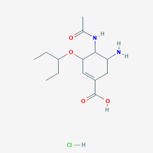 molecular formula C14H25ClN2O4 B12304233 Oseltamivirmonohydrochloride 