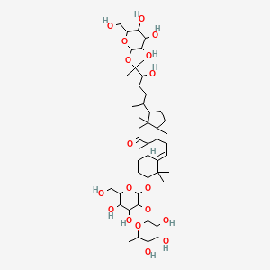 19-Norlanost-5-en-11-one, 3-[[2-O-(6-deoxy-alpha-L-mannopyranosyl)-beta-D-glucopyranosyl]oxy]-25-(beta-D-glucopyranosyloxy)-24-hydroxy-9-methyl-, (3beta,9beta,10alpha)-