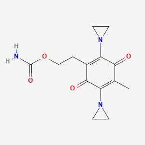 2-(2-((Aminocarbonyl)oxy)ethyl)-3,6-bis(1-aziridinyl)-5-methyl-2,5-cyclohexadiene-1,4-dione