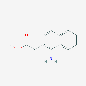 molecular formula C13H13NO2 B12304251 Methyl 1-aminonaphthalene-2-acetate 