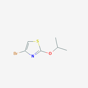 molecular formula C6H8BrNOS B12304295 4-Bromo-2-(iso-propoxy)thiazole 