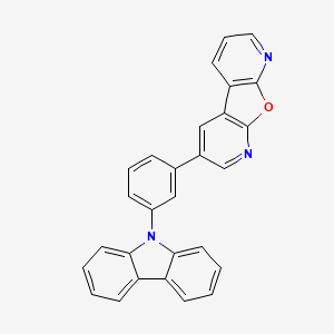 molecular formula C28H17N3O B12304324 4-(3-carbazol-9-ylphenyl)-8-oxa-6,10-diazatricyclo[7.4.0.02,7]trideca-1(9),2(7),3,5,10,12-hexaene 