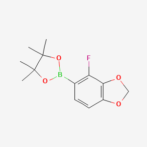 2-(4-Fluorobenzo[d][1,3]dioxol-5-yl)-4,4,5,5-tetramethyl-1,3,2-dioxaborolane