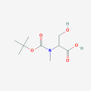 molecular formula C9H17NO5 B12304340 N-(tert-Butoxycarbonyl)-N-methylserine 