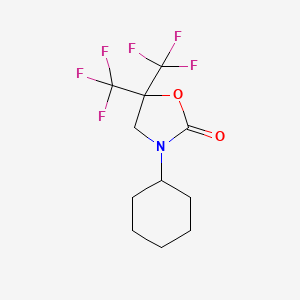 3-Cyclohexyl-5,5-bis(trifluoromethyl)-1,3-oxazolidin-2-one