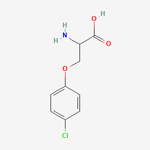 molecular formula C9H10ClNO3 B12304373 O-(4-Chlorophenyl)-D-serine 