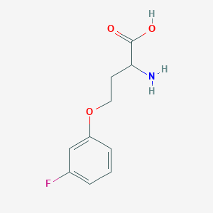 molecular formula C10H12FNO3 B12304379 o-(3-Fluorophenyl)homoserine 