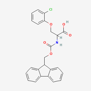 3-(2-chlorophenoxy)-2-(9H-fluoren-9-ylmethoxycarbonylamino)propanoic acid