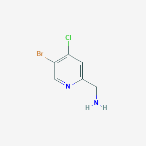 molecular formula C6H6BrClN2 B12304431 (5-Bromo-4-chloropyridin-2-yl)methanamine 