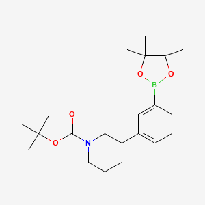 Tert-butyl 3-(3-(4,4,5,5-tetramethyl-1,3,2-dioxaborolan-2-yl)phenyl)piperidine-1-carboxylate