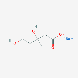 molecular formula C6H11NaO4 B12304437 Sodium 3,5-dihydroxy-3-methylpentanoate 