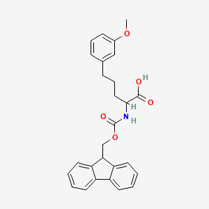 molecular formula C27H27NO5 B12304443 Fmoc-(S)-2-amino-5-(3-methoxyphenyl)pentanoic acid 