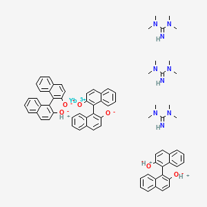 Tris[N,N,N,N-tetramethylguanidinium][tris(1S)-(1,1-binaphalene)-2,2-diolato]ytterbate Yb-HTMG-B