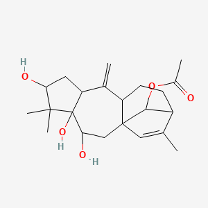 (14R)-Grayanotoxa-10(20),15-diene-3beta,5,6beta,14-tetrol 14-acetate