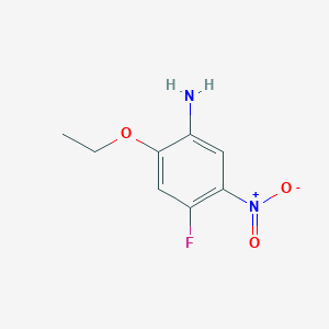 molecular formula C8H9FN2O3 B12304580 2-Ethoxy-4-fluoro-5-nitroaniline 