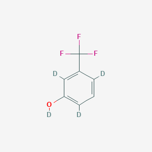 molecular formula C7H5F3O B12304582 3-(Trifluoromethyl)phenol-2,4,6-d3,od 