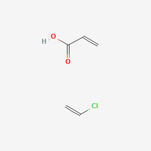 molecular formula C5H7ClO2 B1230459 Chloroethene;prop-2-enoic acid CAS No. 25702-80-1