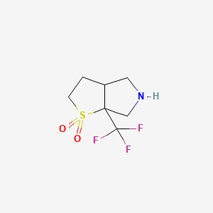 rac-(3aR,6aR)-6a-(trifluoromethyl)-hexahydro-2H-1lambda6-thieno[2,3-c]pyrrole-1,1-dione, cis