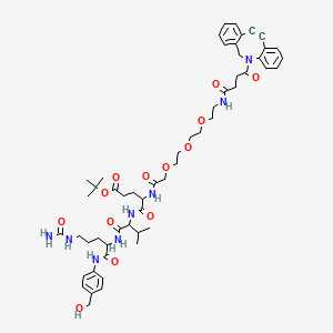 DBCO-PEG4acetic-EVCit-PAB