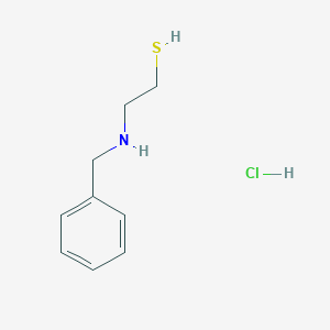 molecular formula C9H14ClNS B1230464 Ethanethiol, 2-((phenylmethyl)amino)-, hydrochloride CAS No. 37880-98-1