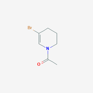 molecular formula C7H10BrNO B12304648 Ethanone, 1-(5-bromo-3,4-dihydro-1(2H)-pyridinyl)- 