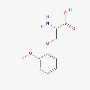 molecular formula C10H13NO4 B12304670 O-(2-Methoxyphenyl)-D-serine 