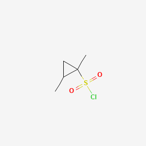 rac-(1R,2R)-1,2-dimethylcyclopropane-1-sulfonyl chloride, trans