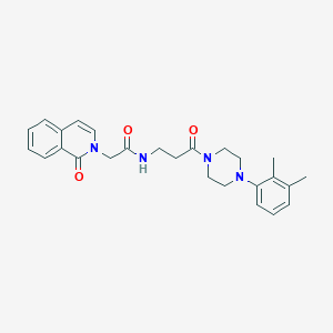 N-[3-[4-(2,3-dimethylphenyl)-1-piperazinyl]-3-oxopropyl]-2-(1-oxo-2-isoquinolinyl)acetamide