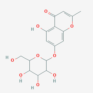 molecular formula C16H18O9 B12304736 5-Hydroxy-2-methyl-7-[3,4,5-trihydroxy-6-(hydroxymethyl)oxan-2-yl]oxychromen-4-one 