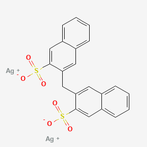 molecular formula C21H14Ag2O6S2 B12304747 Methargen CAS No. 53370-43-7