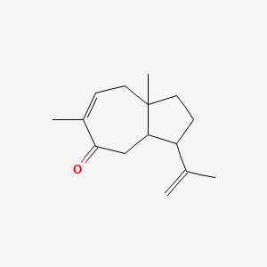 6,8a-Dimethyl-3-prop-1-en-2-yl-1,2,3,3a,4,8-hexahydroazulen-5-one