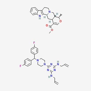 molecular formula C47H53F2N9O3 B1230481 Duxil CAS No. 76997-30-3