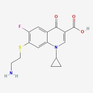 7-(2-Aminoethylthio)-1-cyclopropyl-6-fluoro-1,4-dihydro-4-oxoquinoline-3-carboxylic acid