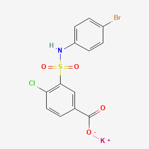 Potassium 3-[(4-bromophenyl)sulfamoyl]-4-chlorobenzoate