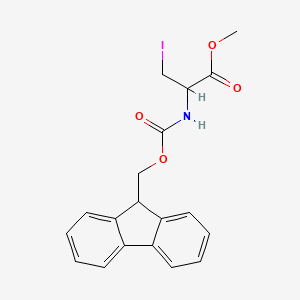 (9H-Fluoren-9-YL)methyl (S)-1-(methoxycarbonyl)-2-iodoethylcarbamate