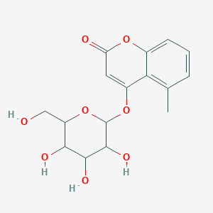 5-Methyl-4-[3,4,5-trihydroxy-6-(hydroxymethyl)oxan-2-yl]oxychromen-2-one