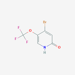 molecular formula C6H3BrF3NO2 B12304876 4-Bromo-5-(trifluoromethoxy)pyridin-2-ol 