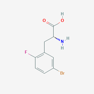 molecular formula C9H9BrFNO2 B12304907 5-Bromo-2-fluoro-D-phenylalanine 