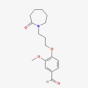 3-Methoxy-4-(3-(2-oxoazepan-1-yl)propoxy)benzaldehyde