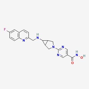 2-(6-(((6-Fluoroquinolin-2-yl)methyl)amino)-3-azabicyclo[3.1.0]hexan-3-yl)-n-hydroxypyrimidine-5-carboxamide