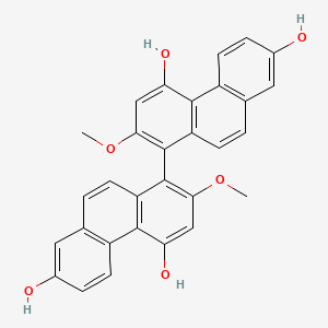 molecular formula C30H22O6 B12305044 Monbarbatain A 