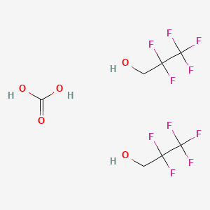 molecular formula C7H8F10O5 B12305045 Carbonic acid--2,2,3,3,3-pentafluoropropan-1-ol (1/2) CAS No. 154496-21-6