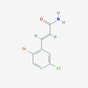 (2E)-3-(2-bromo-5-chlorophenyl)prop-2-enamide