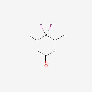 molecular formula C8H12F2O B12305067 4,4-Difluoro-3,5-dimethylcyclohexan-1-one 