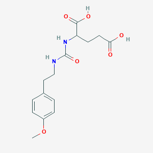 (2S)-2-({[2-(4-Methoxyphenyl)ethyl]carbamoyl}amino)pentanedioic acid