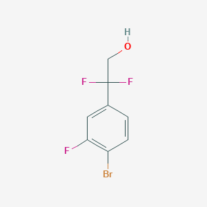 2-(4-Bromo-3-fluorophenyl)-2,2-difluoroethan-1-ol