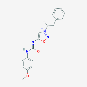 molecular formula C19H22N4O3 B123051 N-(4-甲氧基苯基)-N'-[3-(1-苯基丙烷-2-基)恶二唑-3-鎓-5-基]氨基甲酸酯 CAS No. 66404-54-4