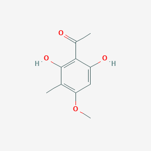 molecular formula C10H12O4 B12305110 1-(2,6-Dihydroxy-4-methoxy-3-methylphenyl)ethanone 