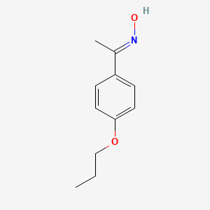 molecular formula C11H15NO2 B12305121 1-(4-Propoxyphenyl)-1-ethanone oxime 