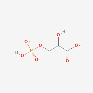 molecular formula C3H5O7P-2 B1230513 3-磷酸甘油酸(2-) 